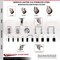 Service Caster 3 Inch 316SS Maroon Poly Swivel 1-1/2 Inch Stem Caster Lock Brake SCC, 2PK SS316TTLEX20S314-PPUB-MRN-2-S-2-112 - alternate 1